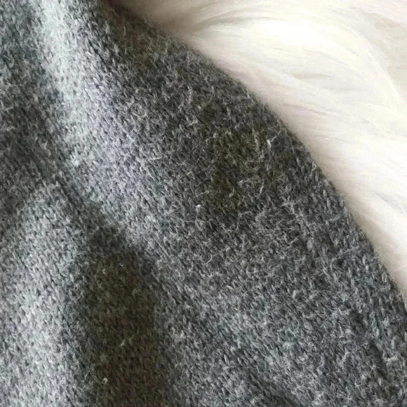 Loft Gray Jeweled Rhinestone Crew Neck Sweater - Picture 8 of 8